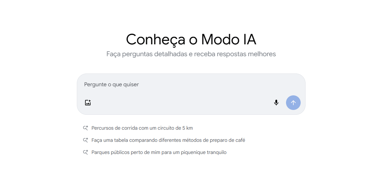 Modo IA do Google é lançado no Brasil