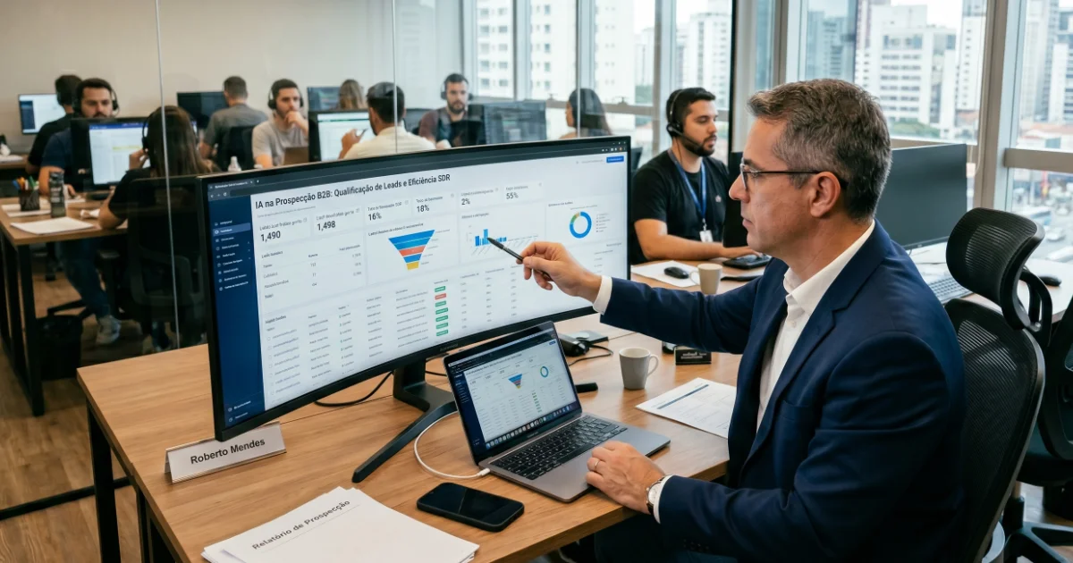 IA na Prospecção B2B: Qualificação de Leads e Eficiência SDR para Diretores de Operações