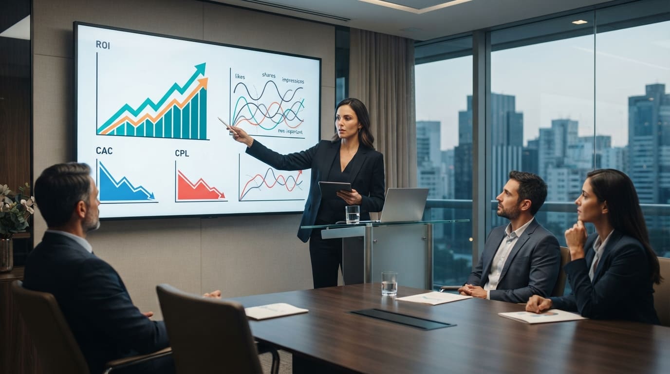 5 Métricas de Marketing que Realmente Importam para a Diretoria (e 3 que Você Deve Ignorar)